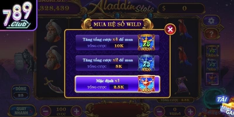 Trải nghiệm Aladdin slots 789Club mang màu sắc khác biệt