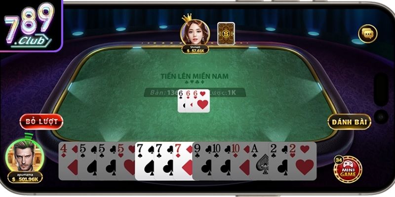 Tiến Lên Miền Nam 789Club Và Sức Hút Lối Chơi Bài 52 Lá 2 Các tổ hợp hay gặp